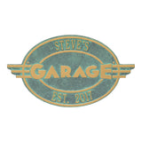 Whitehall Moderno Garage Personalized Plaque - Bronze Verdigris