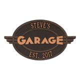 Whitehall Moderno Garage Personalized Plaque - Oil-Rubbed Bronze