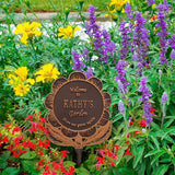 Whitehall Garden Flower Lawn Personalized Plaque - lifestyle