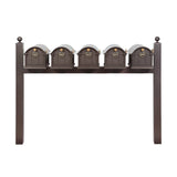 Whitehall Balmoral Quint Mount Mailbox Package with Personalized Door Medallions - Ball Finials / Without Newspaper Boxes / Dark Bronze/Gold