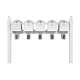 Whitehall Balmoral Quint Mount Mailbox Package with Personalized Door Medallions - Ball Finials / With Newspaper Boxes / White/Gold