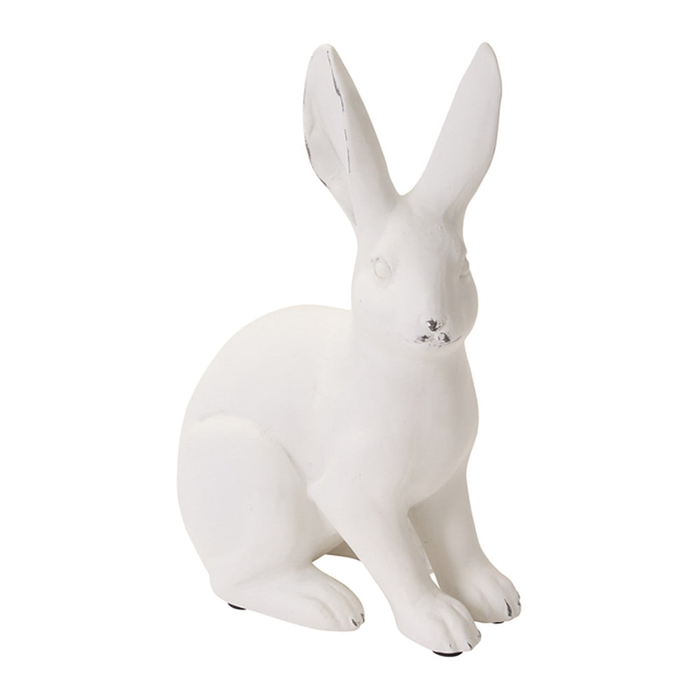 Garden Rabbit Sculptural Matte Figurines By Accent Decor