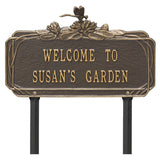 Whitehall Dragonfly Garden Lawn Personalized Plaque - Bronze/Gold