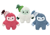 Multipet Holiday Fleece Yeti Plush Dog Toy, 10"
