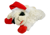 Multipet Holiday Lamb Chop With Santa Hat Plush Dog Toy (2 Sizes Available)
