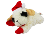 Multipet Holiday Lamb Chop With Santa Hat Plush Dog Toy (2 Sizes Available)