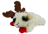 Multipet Holiday Lamb Chop With Antlers Plush Dog Toy (2 Sizes Available)