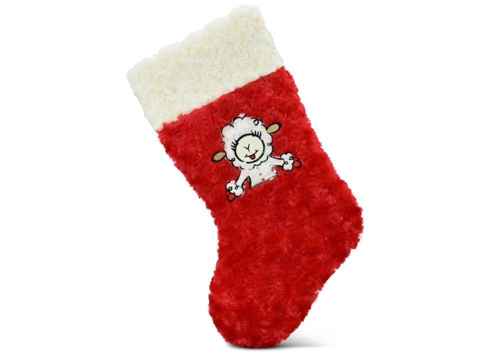 Multipet Holiday Lamb Chop Stocking By Shari Lewis, 16.5"
