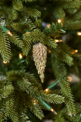 Twinkling Pinecone Ornament By Accent Decor