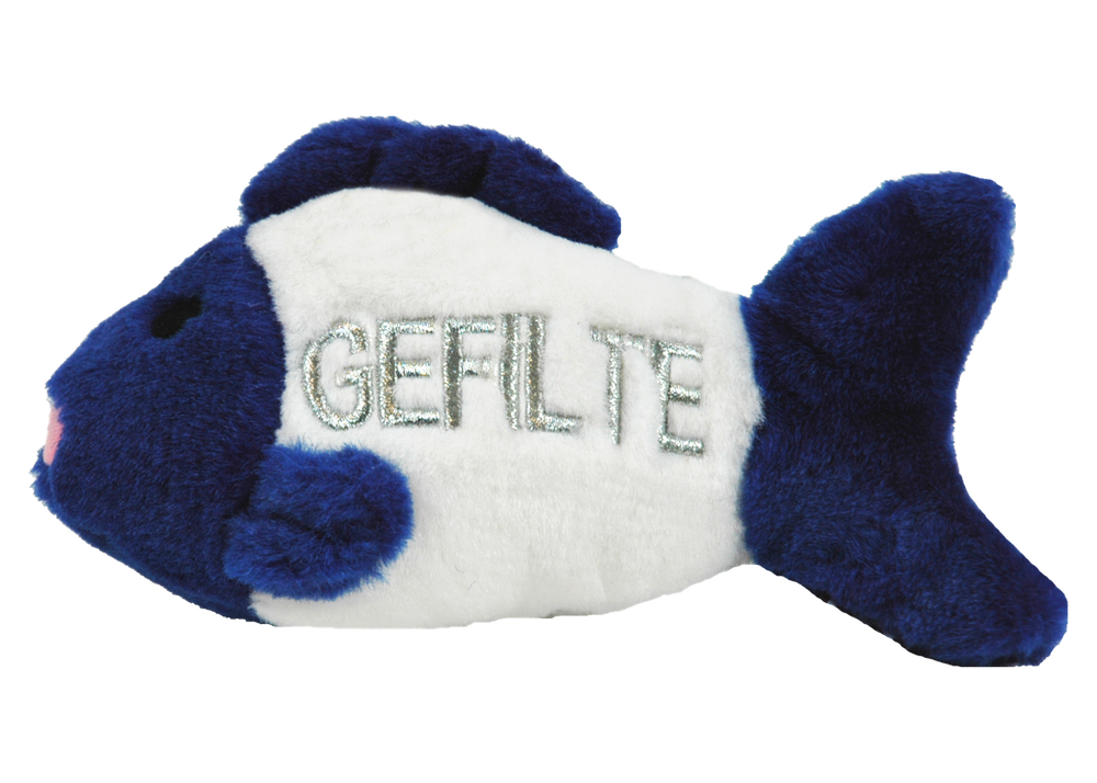 Multipet Hanukkah Gefilte Fish Plush Dog Toy - 8.5"