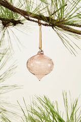 Etched Bauble Glass Ornaments By Accent Decor