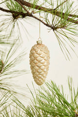 Frosted Pinecone Glass Ornaments By Accent Decor