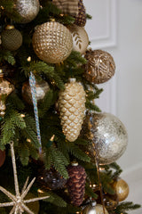 Frosted Pinecone Glass Ornaments By Accent Decor
