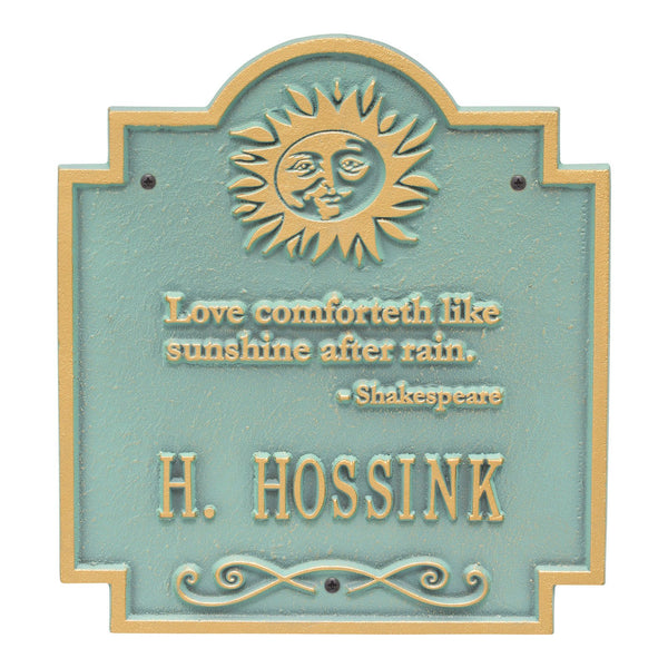 Whitehall Products Whitehall Sun Poem Personalized Plaque