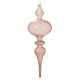 Nicolette Glass Ornaments By Accent Decor - 3.25" x 9.5" / Smoke