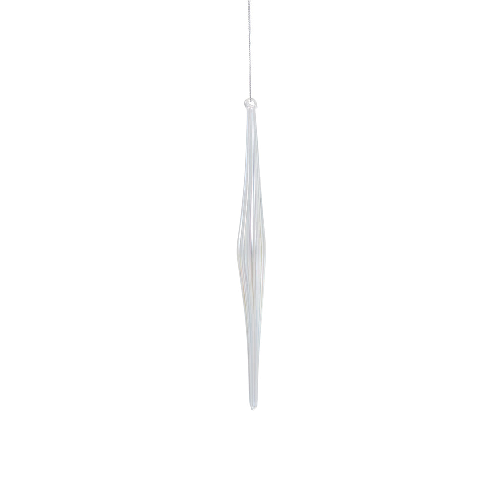 Prism Icicle Glass Ornaments By Accent Decor - 0.5" x 7.5"