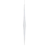 Sparkle Icicle Glass Ornaments By Accent Decor - 0.75" x 11.5" / Clear
