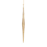 Sparkle Icicle Glass Ornaments By Accent Decor - 0.75" x 11.5" / Amber