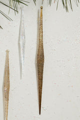 Sparkle Icicle Glass Ornaments By Accent Decor