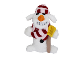 Multipet Holiday Loofa Dog Snowman Plush Dog Toy (3 Sizes Available)