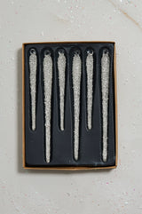 Glitzy Icicle Glass Ornaments (Set of 6) By Accent Decor