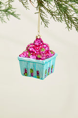 Berry Glass Basket By Accent Decor