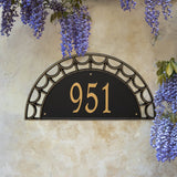 Whitehall Federal Signature Extra Grande Wall 1-Line Personalized Address Plaque - lifestyle
