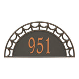 Whitehall Federal Signature Extra Grande Wall 1-Line Personalized Address Plaque - Forged Copper