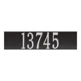 Whitehall Colonial Wall Mailbox Personalized Plaque - Black/Silver