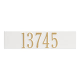 Whitehall Colonial Wall Mailbox Personalized Plaque - White/Gold