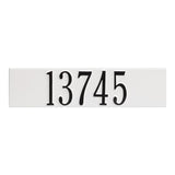 Whitehall Colonial Wall Mailbox Personalized Plaque - White/Black