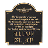 Whitehall Claddagh Poem Plaque - Black/Gold