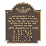 Whitehall Claddagh Poem Plaque - Bronze/Gold