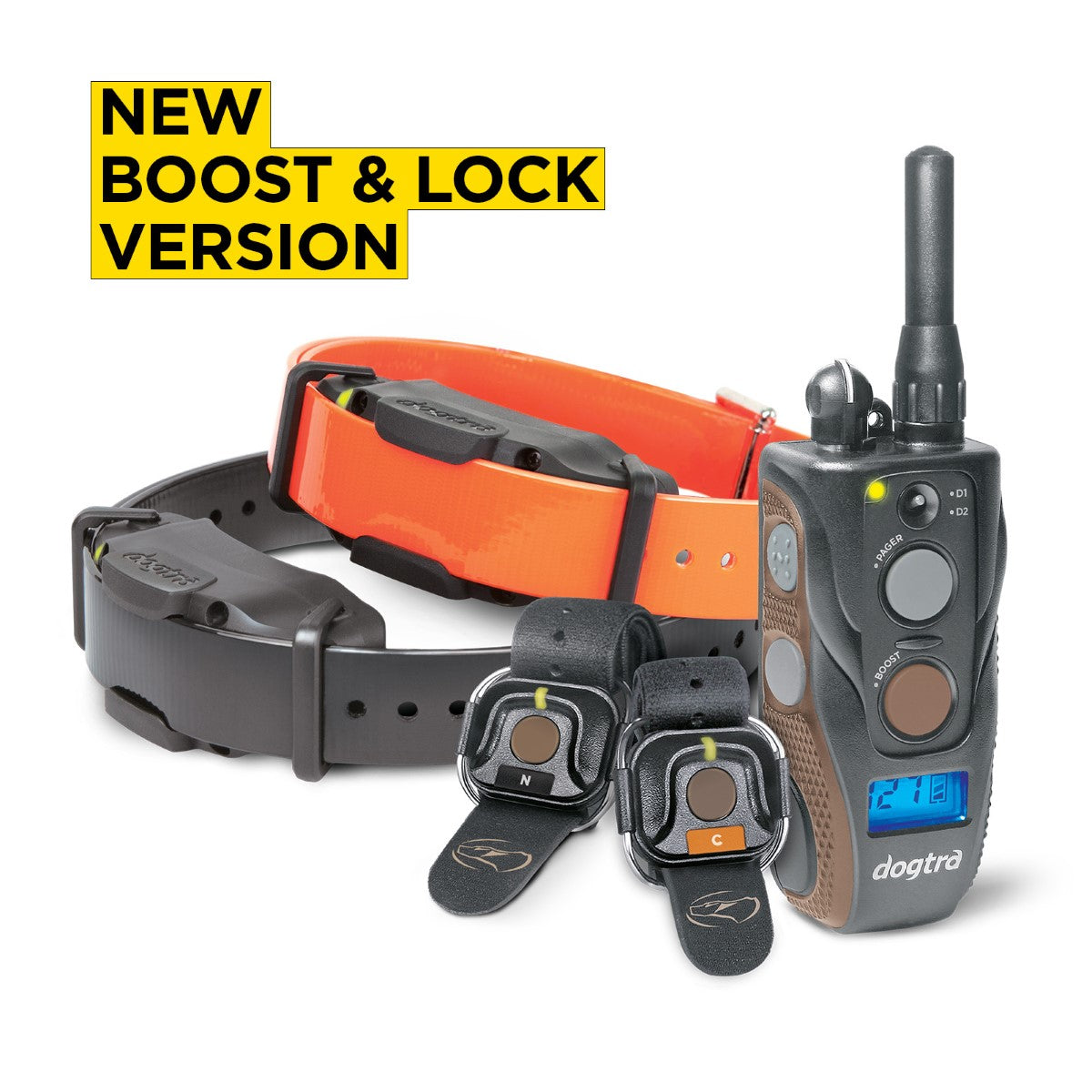 Dogtra 1902S HANDSFREE PLUS Boost and Lock, Remote Dog Training E-Collar 3/4 Mile Range