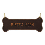 Whitehall Hanging Bone 1-Line Crate Personalized Plaque - Antique Copper