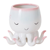 Open Arms Octopus Hand-Painted Ceramic Pot By Accent Decor