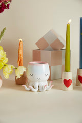 Open Arms Octopus Hand-Painted Ceramic Pot By Accent Decor