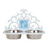 Whitehall Monogram Wall Mounted Personalized Pet Bowl Feeder