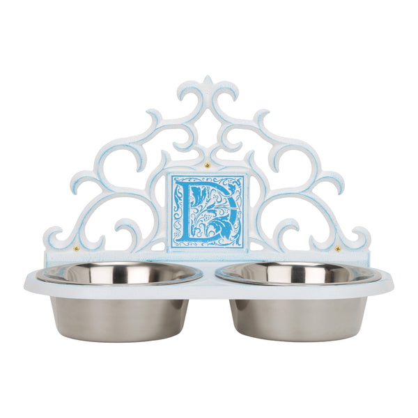 Whitehall Products Whitehall Monogram Wall Mounted Personalized Pet Bowl Feeder