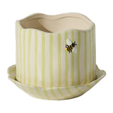 Bumble Bee with Saucer Pot By Accent Decor