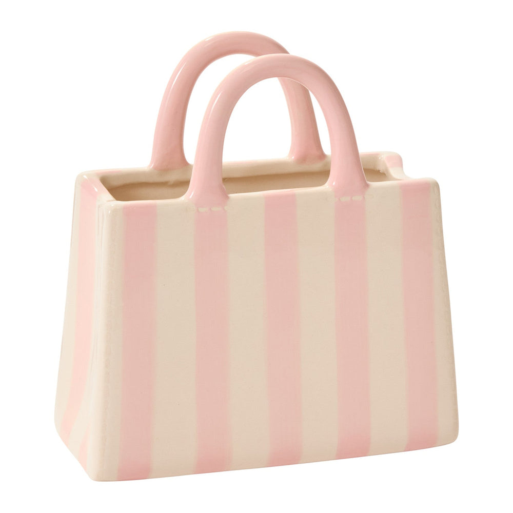 Miranda Handbag Glossy Ceramic Vase By Accent Decor