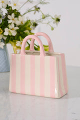 Miranda Handbag Glossy Ceramic Vase By Accent Decor