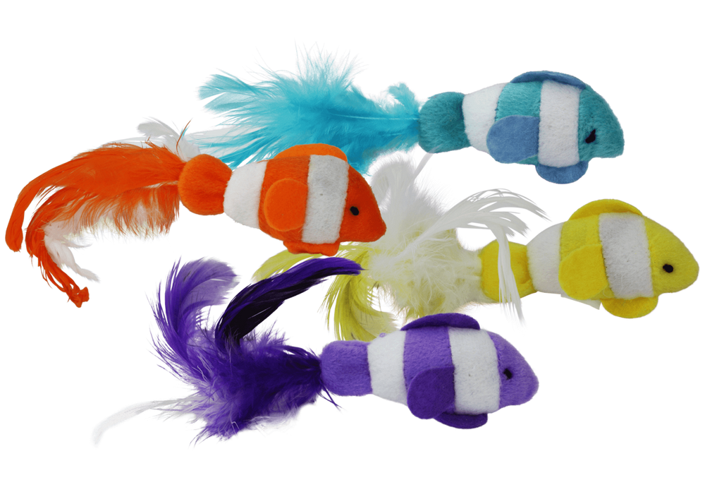 Multipet Clown Fish Cat Toy - 2-Pack
