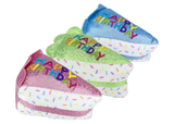 Multipet Birthday Cake Slice Cat Toy - 3"