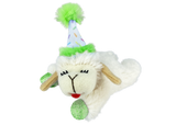 Multipet Lamb Chop with Birthday Hat Cat Toy - 4"