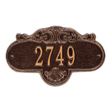 Whitehall Rochelle Petite Wall 1-Line Personalized Address Plaque - Antique Copper