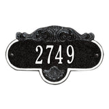 Whitehall Rochelle Petite Wall 1-Line Personalized Address Plaque - Black/White