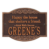 Whitehall Emerson Quote Personalized Plaque - Antique Copper