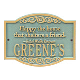 Whitehall Emerson Quote Personalized Plaque - Bronze Verdigris
