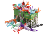 Multipet Candy Crackle with Feathers Cat Toys - 30-Count